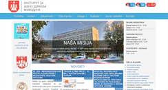 Desktop Screenshot of izjzv.org.rs